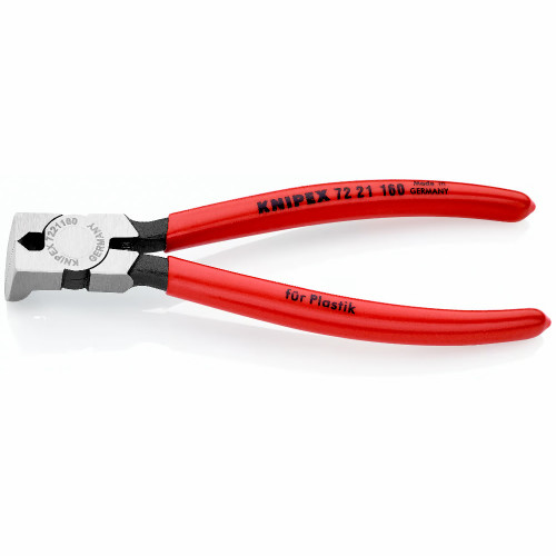 Knipex 7221160 - Angled Diagonal Cutters for Plastics - 160mm